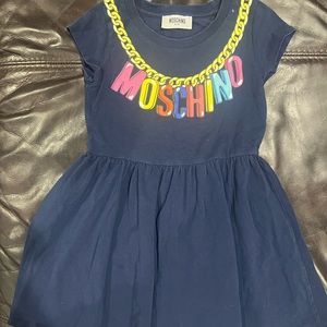 Moschino girl navy blue dress